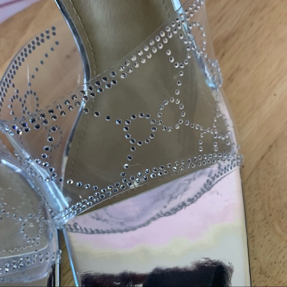 Lemonade Clear‎ Bing Out High Heel Mules SZ10 - Picture 8 of 12